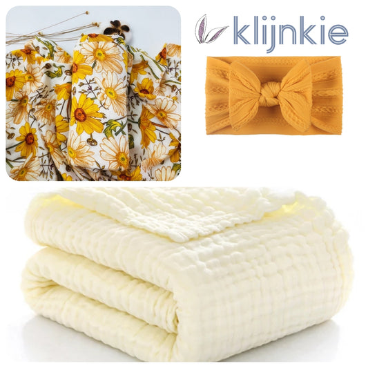 Klijnkie Muslin Set - SUNFLOWERS