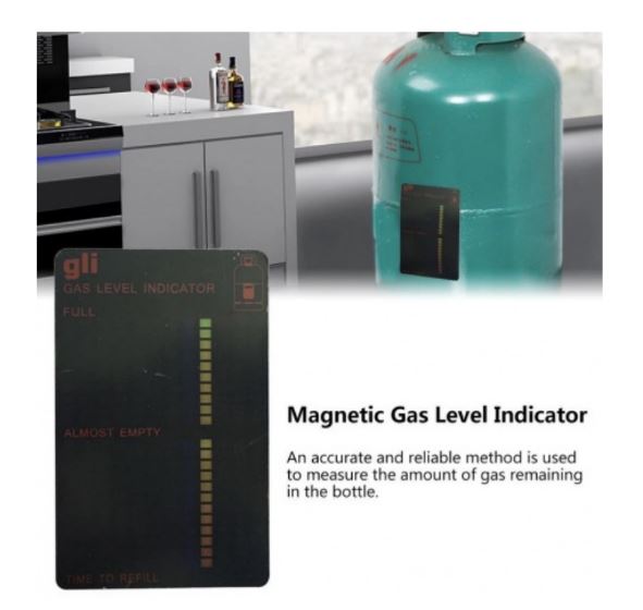 Xiuyer Gas bottles level indicator, 4 x GLI magnetic gas bottles level indicator  gas level indicator for propane gas or butwithout gas bottles, gas stove,  level indicator gas bottle : : Garden